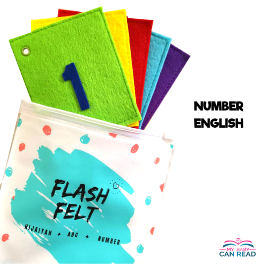 Flash Felt English Numbers